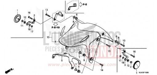 AILE AVANT CB500XAG de 2016